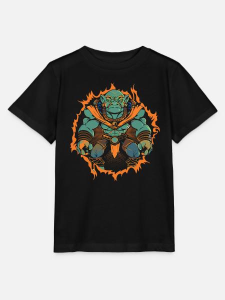 Gieriger Goblin Oni - Stanley/Stella Kinder T-Shirt MINI CREATOR  - Schwarz