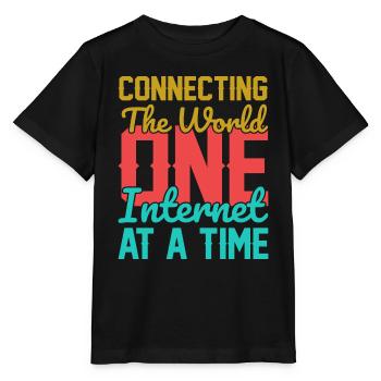 Connecter le monde - T-shirt bio MINI CREATOR Stanley/Stella Enfant - noir - Devant - Mikhail (115cm)