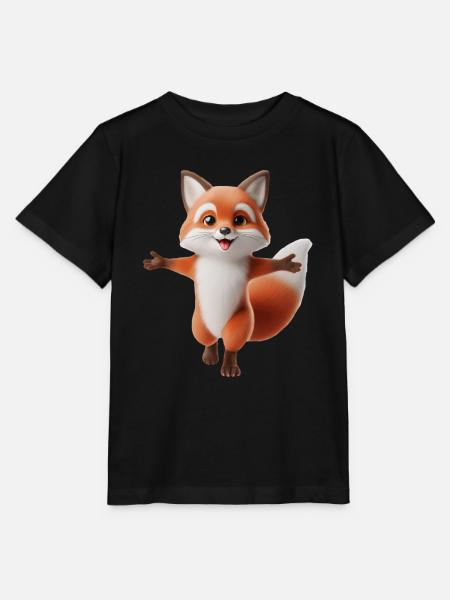 Fuchs 2 - Stanley/Stella Kinder T-Shirt MINI CREATOR - Schwarz