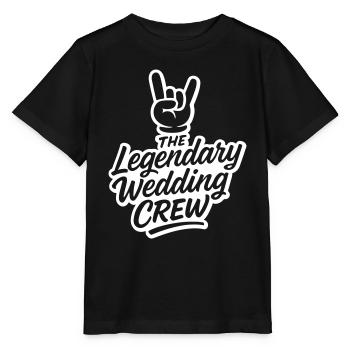 Wedding Crew Wedding Party - Stanley/Stella MINI CREATOR Kids’ T-Shirt - black - Front - Mikhail (115cm)