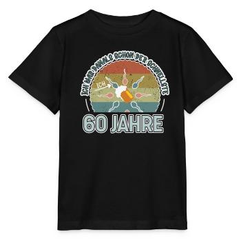 Ich war damals schon der Schnellste 60. Geburtstag - Stanley/Stella Kinder T-Shirt MINI CREATOR  - Schwarz - Vorne - Mikhail (115cm)