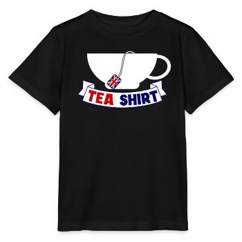 Chemise à thé pour les buveurs de thé - T-shirt bio MINI CREATOR Stanley/Stella Enfant - noir - Devant - Mikhail (115cm)