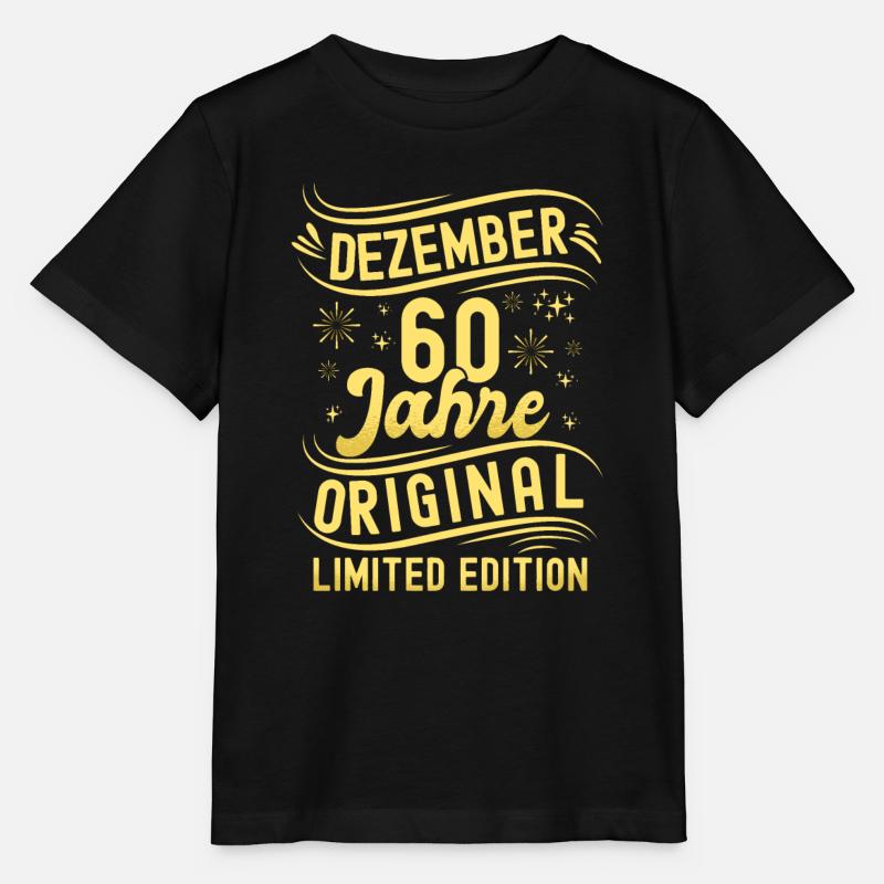 December 60 Years Original Limited Edition - Stanley/Stella MINI CREATOR Kids’ T-Shirt - black