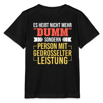 Person mit gedrosselter Leistung KFZ Mechatroniker - Stanley/Stella Kinder T-Shirt MINI CREATOR  - Schwarz - Vorne - Mikhail (115cm)