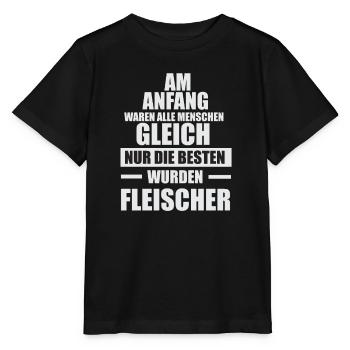 Fleischer Metzger Zerleger Schlachter - Stanley/Stella Kinder T-Shirt MINI CREATOR  - Schwarz - Vorne - Mikhail (115cm)