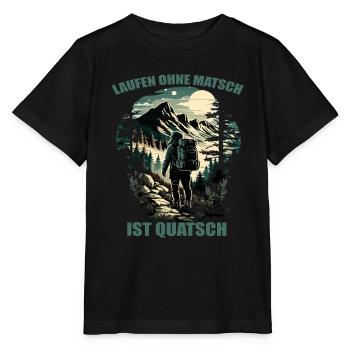 Laufen ohne Matsch ist Quatsch - Stanley/Stella Kinder T-Shirt MINI CREATOR  - Schwarz - Vorne - Mikhail (115cm)