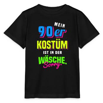 90er Jahre Mottoparty 1990er Neunziger Kostüm - Stanley/Stella Kinder T-Shirt MINI CREATOR  - Schwarz - Vorne - Mikhail (115cm)