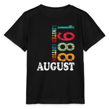 Août 1988 Anniversaire Août 1988 Août - T-shirt bio MINI CREATOR Stanley/Stella Enfant - noir - Devant - Mikhail (115cm)