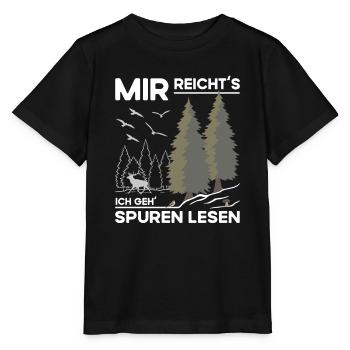 Spuren Lesen - Stanley/Stella Kinder T-Shirt MINI CREATOR  - Schwarz - Vorne - Mikhail (115cm)