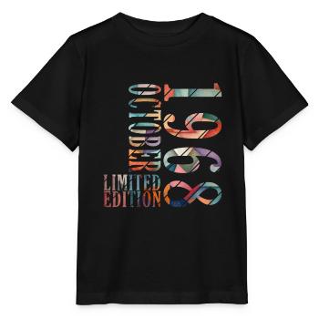 oktober 1968 Jahrestag oktober 1968 oktober - Stanley/Stella Kinder T-Shirt MINI CREATOR  - Schwarz - Vorne - Mikhail (115cm)