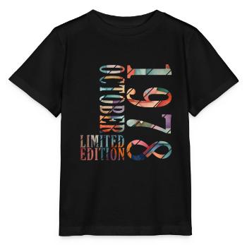 oktober 1978 Jahrestag oktober 1978 oktober - Stanley/Stella Kinder T-Shirt MINI CREATOR  - Schwarz - Vorne - Mikhail (115cm)