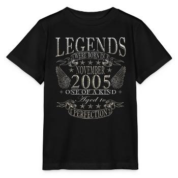 Novembre 2005 Anniversaire Novembre 2005 Novembre - T-shirt bio MINI CREATOR Stanley/Stella Enfant - noir - Devant - Mikhail (115cm)