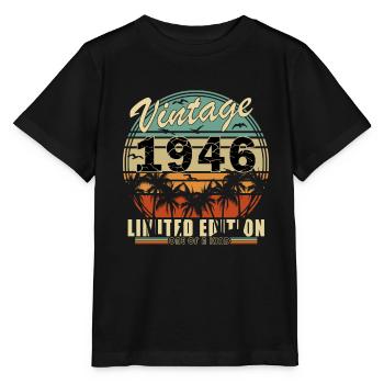 1946 - Année de construction 1946 - Né en 1946 - T-shirt bio MINI CREATOR Stanley/Stella Enfant - noir - Devant - Mikhail (115cm)