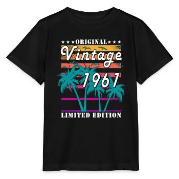 Vintage 1961 - Stanley/Stella MINI CREATOR Kids’ T-Shirt - black - Front - Mikhail (115cm)