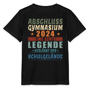Abschluss Gymnasium 2024 - Stanley/Stella Kinder T-Shirt MINI CREATOR  - Schwarz - Vorne - Mikhail (115cm)