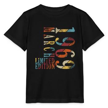 March 1969. March 1969 Birthday present. March. - Stanley/Stella MINI CREATOR Kids’ T-Shirt - black - Front - Mikhail (115cm)