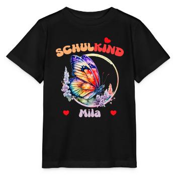 Mila, écolière - T-shirt bio MINI CREATOR Stanley/Stella Enfant - noir - Devant - Mikhail (115cm)