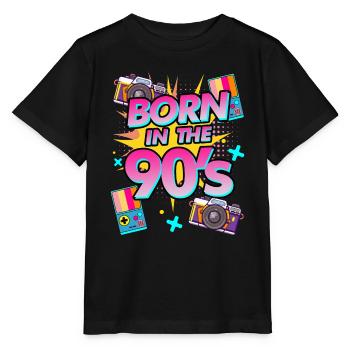 born in the 90s - 90s kid 90s 90's saying - Stanley/Stella MINI CREATOR Kids’ T-Shirt - black - Front - Mikhail (115cm)
