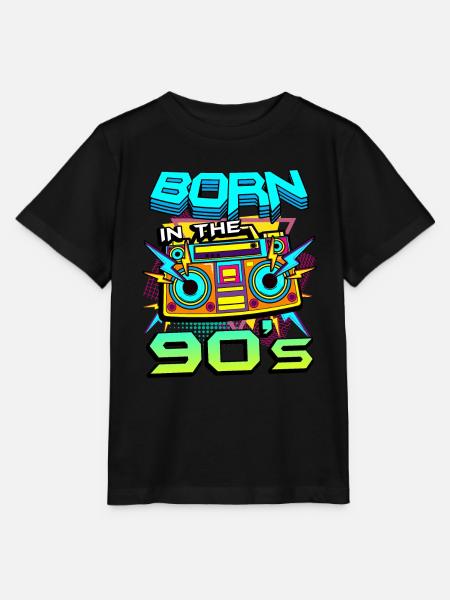 1990iger Sprüche 90s Geschenksidee - Stanley/Stella Kinder T-Shirt MINI CREATOR  - Schwarz