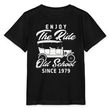 Old School 1979 - Né en 1979 - T-shirt bio MINI CREATOR Stanley/Stella Enfant - noir - Devant - Mikhail (115cm)
