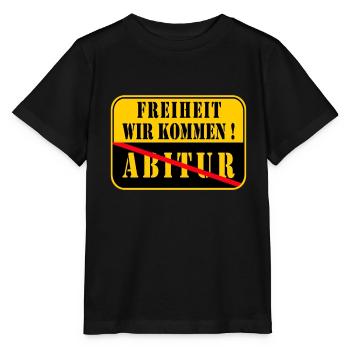 Abitur Abschluss - Stanley/Stella Kinder T-Shirt MINI CREATOR  - Schwarz - Vorne - Mikhail (115cm)