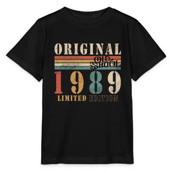 Old School 1989 - Né en 1989 - T-shirt bio MINI CREATOR Stanley/Stella Enfant - noir - Devant - Mikhail (115cm)