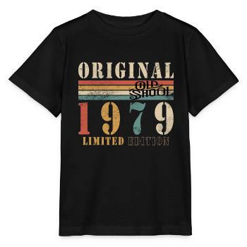 Old School 1979 - Né en 1979 - T-shirt bio MINI CREATOR Stanley/Stella Enfant - noir - Devant - Mikhail (115cm)