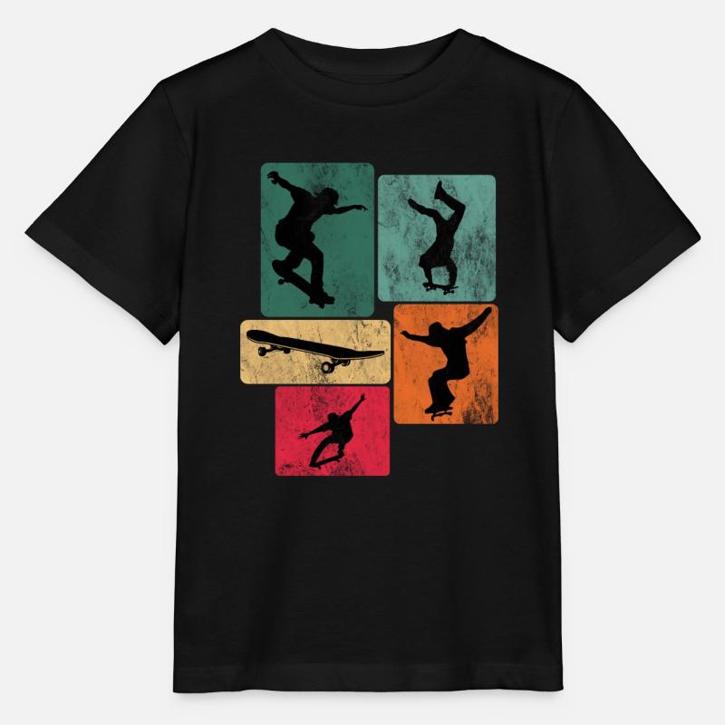 Skateboarden Skateboarder Skateboard - Stanley/Stella Kinder T-Shirt MINI CREATOR - Schwarz