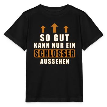so gut kann nur ein Schlosser aussehen - Stanley/Stella Kinder T-Shirt MINI CREATOR  - Schwarz - Vorne - Mikhail (115cm)