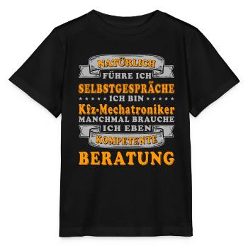 Mechaniker Kompetente Beratung KFZ Mechatroniker - Stanley/Stella Kinder T-Shirt MINI CREATOR  - Schwarz - Vorne - Mikhail (115cm)