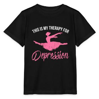 Tanz Therapie | Tänzerin Tänzer Tanzkurs Tanzen - Stanley/Stella Kinder T-Shirt MINI CREATOR  - Schwarz - Vorne - Mikhail (115cm)