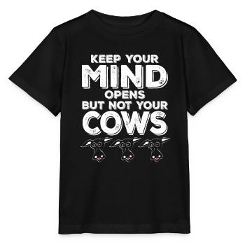 Drôle de vache dictons Agriculture Cadeau - T-shirt bio MINI CREATOR Stanley/Stella Enfant - noir - Devant - Mikhail (115cm)