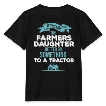 Mécanicien de tracteurs Mécanicien de machines agricoles - T-shirt bio MINI CREATOR Stanley/Stella Enfant - noir - Devant - Mikhail (115cm)
