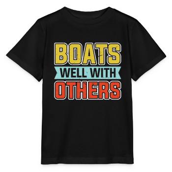 Boat Saying Humor - Stanley/Stella MINI CREATOR Kids’ T-Shirt - black - Front - Mikhail (115cm)