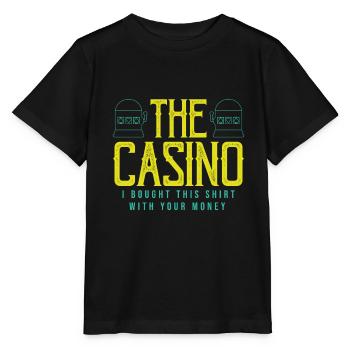 Glückspsiel Casino Spruch - Stanley/Stella Kinder T-Shirt MINI CREATOR  - Schwarz - Vorne - Mikhail (115cm)