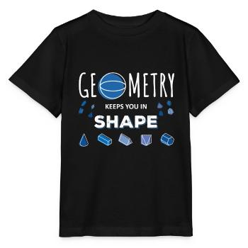 Dicton de la géométrie - T-shirt bio MINI CREATOR Stanley/Stella Enfant - noir - Devant - Mikhail (115cm)