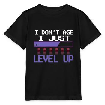Joueur de niveau supérieur - T-shirt bio MINI CREATOR Stanley/Stella Enfant - noir - Devant - Mikhail (115cm)