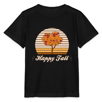 Herbst - Stanley/Stella Kinder T-Shirt MINI CREATOR  - Schwarz - Vorne - Mikhail (115cm)