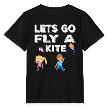Stunt Kite Flying Kite Steering Mat - Stanley/Stella MINI CREATOR Kids’ T-Shirt - black - Front - Mikhail (115cm)