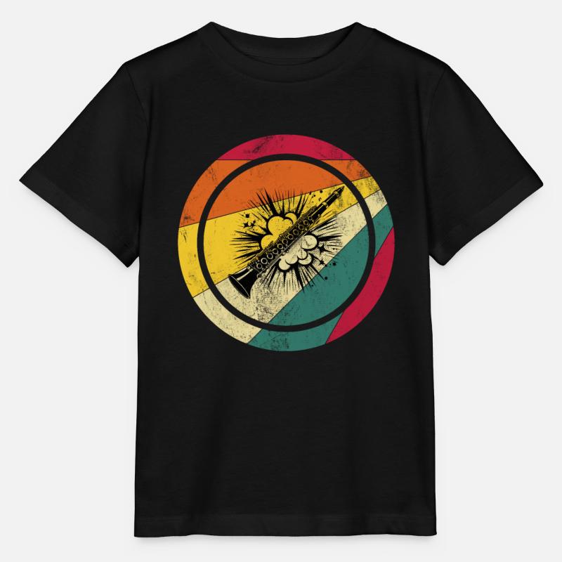 Orchestre d’instruments de clarinette - T-shirt bio MINI CREATOR Stanley/Stella Enfant - noir