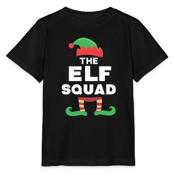 Elf Squad Cute Elf Christmas - Stanley/Stella MINI CREATOR Kids’ T-Shirt - black - Front - Mikhail (115cm)