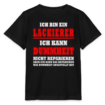 Peintre Profession Peintre et vernisseur Dessins Dire - T-shirt bio MINI CREATOR Stanley/Stella Enfant - noir - Devant - Mikhail (115cm)