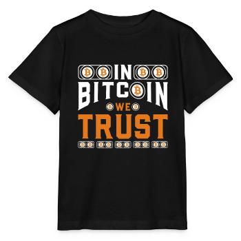 Conception du bitcoin - T-shirt bio MINI CREATOR Stanley/Stella Enfant - noir - Devant - Mikhail (115cm)