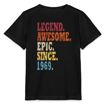 1969 Birth of the legend 1969 Born 1969 - Stanley/Stella MINI CREATOR Kids’ T-Shirt - black - Front - Mikhail (115cm)
