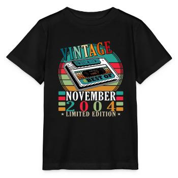 2004 November 2004 Jubiläum November 2004 - Stanley/Stella Kinder T-Shirt MINI CREATOR  - Schwarz - Vorne - Mikhail (115cm)