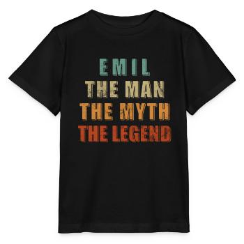 Emil Der Mann Der Mythos Die Legende - Stanley/Stella Kinder T-Shirt MINI CREATOR  - Schwarz - Vorne - Mikhail (115cm)