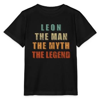 Léon L’homme Le mythe La légende - T-shirt bio MINI CREATOR Stanley/Stella Enfant - noir - Devant - Mikhail (115cm)