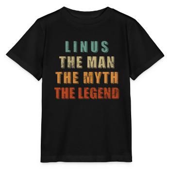 Homme Mythe Légende Linus - T-shirt bio MINI CREATOR Stanley/Stella Enfant - noir - Devant - Mikhail (115cm)
