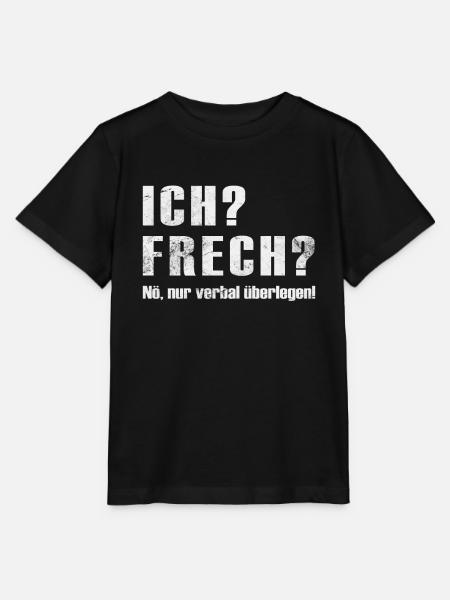 Ich? Frech? Verbal Überlegen Lustiger Spruch - Stanley/Stella Kinder T-Shirt MINI CREATOR - Schwarz