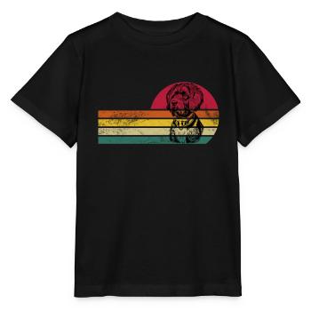 Portugiesischer Wasserhund - Stanley/Stella Kinder T-Shirt MINI CREATOR  - Schwarz - Vorne - Mikhail (115cm)